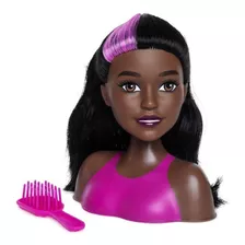 Solo Juega 2pc Barbie Doll Girls Mini Styling Head Black Hai
