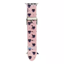 Malla Correa Smartwatch Disney Minnie Silicona Apple Watch