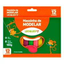 Massinha De Modelar Material Escolar 12 Cores Infantil