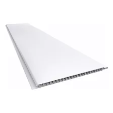 Tabla Cielo Raso Pvc Blanco Liso 8mm 20cm X 6mtrs