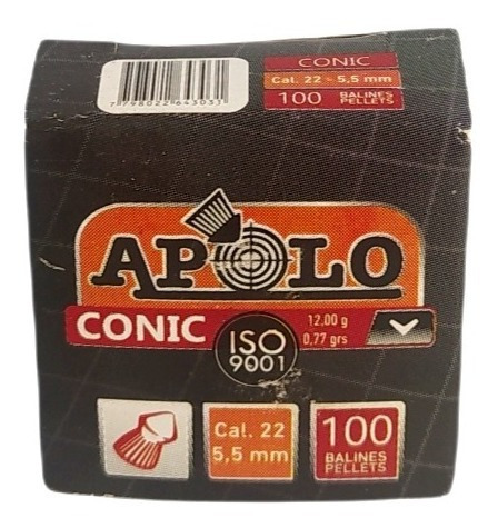 Balines Apolo Cal 22 5.5 Mm Conic X