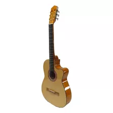 Guitarra Acústica Curva Ocelotl® Paquete Vital De Accesorios Color Miel Orientación De La Mano Derecha