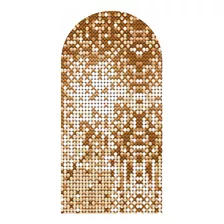 Painel Festa Decorativo Romano Shimmer Dourado 200cm X 100cm Cor Colorido