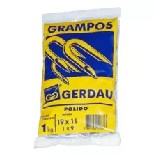 Grampo 1x9 Galvanizado Gerdau - Caixa Fechada 20 Kg