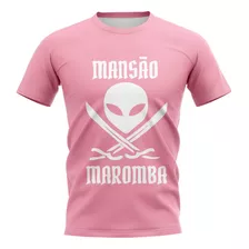 Camiseta Camisa Blusa Mansão Maromba Rosa Academia Treino