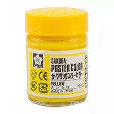 Pôster Tempera Professional Sakura Color 30ml - Várias Cores Amarelas