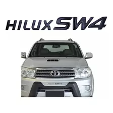 Adesivo Parachoque Toyota Hilux Sw4 Preto Resinado Preto Cor Padrão