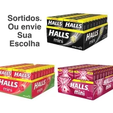 4 Cx Bala Halls Mini Sem Açúcar C/18p -pode Escolher Sabores