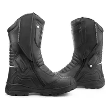 Bota Motociclista Acero Couro Speed Touring