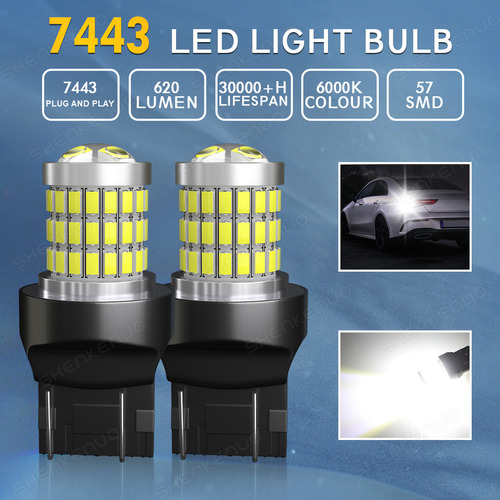 1 Par Focos Led Bombillas T20 7443 7440 Wy21w W21w  Canbus Foto 2