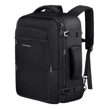 Mochila De Viaje Vancropak De 40l Para Vuelo Color Negro