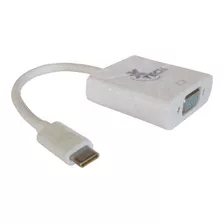 Adaptador Usb C A Vga Hembra Xtech Video Full Hd Xtc-550 Color Blanco