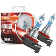 Lâmpada H8 Osram Night Breaker Laser 3900k 35w +150% Luz