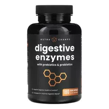 Enzimas Digestivas + Probioticos 180ct Con Menta & Jengibre