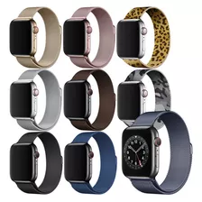 Malla Metálica Milanese Para Apple Watch 38 40 41 42 44 45mm