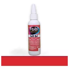 3 Colorantes Soft Gel Rojo Navidad Marca Fab! 25g. Reposteia