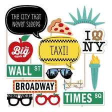 Big Dot Of Happiness New York - Kit De Accesorios De Fotomat