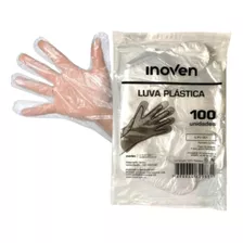 Luva Plástica Descartável Transparente - Kit 1000 Unidades