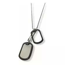 Chapas Identificatorias Militar X2 Engomadas Con Cadena