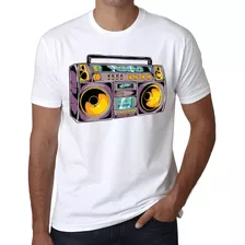 Camisa Camiseta Arte Desenho Caixa De Som Música Boombox