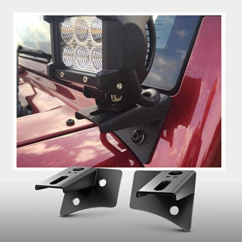 - B 2pcs Jeep Jk A-pillar Soportes De Montaje De Bisagra De  Foto 7