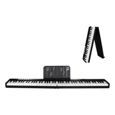 Piano Eléctrico Plegable De 88 Teclas Cobrable+funda 