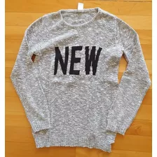 Sweater Cheeky Talle 12 , Gris Jaspeado