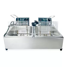 Fritadeira Industrial Valente Inox 10lts 10l Aço Inoxidável 220v