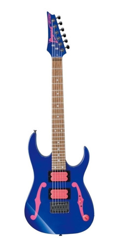 Guitarra Elétrica Ibanez Pgm/frm Pgmm11 De  Choupo Jewel Blue Verniz Com Diapasão De Jatobá