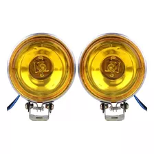 Par De Farol Auxiliar De Milha Universal Yellow ( Amarelo )