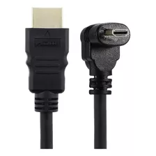 Cable De Hdtv Macho Micro Hdmi A Hdmi De 90 Grados En Ángulo