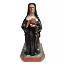 Imagem De Santa Margarida Maria Alacoque Tamanho 50cm Resina