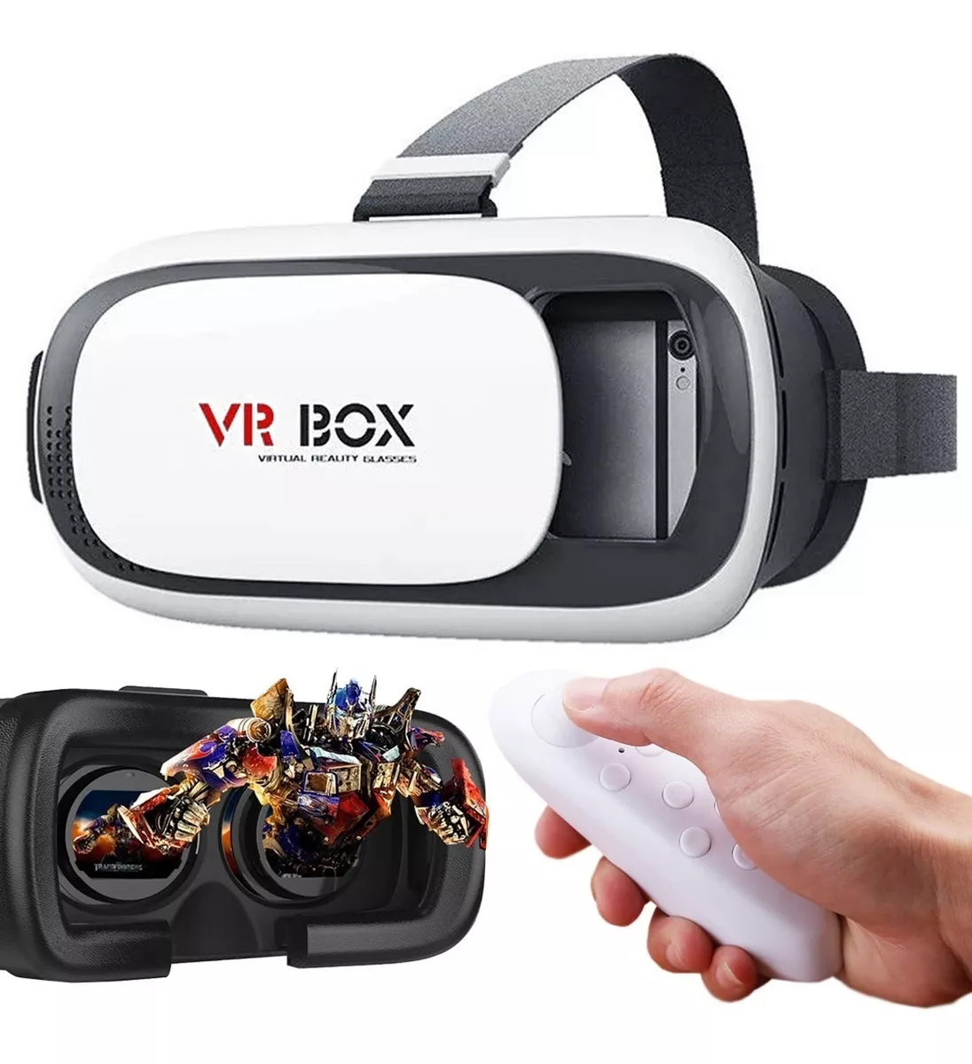 Set Gafas Lentes Realidad Virtual Vr 3d + Control 360 Full !