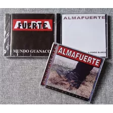 3 Cd Almafuerte Mundo Guanaco, Fondo Blanco Y Entorno Nuevos