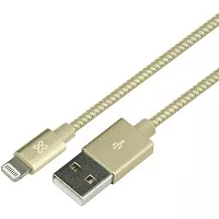 Cable Lightning Tejido Para iPhone 200cm Gold
