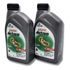 Aceite Castrol Actevo Sintetic 20w-50 Moto 4t, 2 Botellas 1l