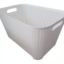 Caja Organizadora Simil Rattan Sin Tapa 53x35x29