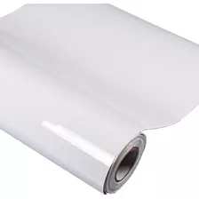 Papel Adesivo Contact Brilhante Lavável 45cm X 2m Branco