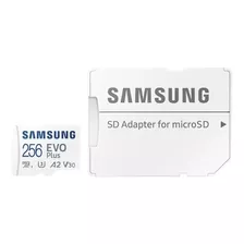 Tarjeta Micro Sd Samsung Evo Plus 256 Gb 130 Mb/s Catálo