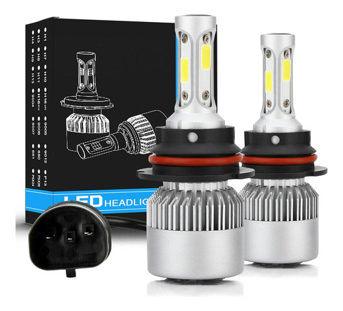 Kit Faros Luz Led 9007 14000lm Para Dodge Haz Alta/baja