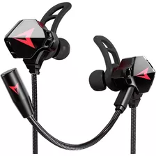 Audifonos Gamer In Ear, Microfono Dual Desmontable, 3.5mm
