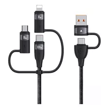 Cable De Carga 6 En 1 Usams Tipo C, Lightning, Micro, Usb A