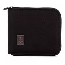 Billetera Victorinox Zip-around Color Black De Nylon - 10cm X 11cm X 1cm