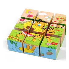 Puzzle Cubos Madera