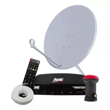 Kit 1 Receptor Digital Bs9900 Bedin + Antena 75cm Lnbf Cabo