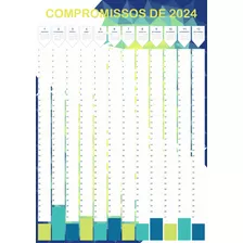 Calendário Adesivo Anual Mensal Compromissos Personalizável