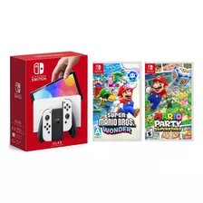 Nintendo Switch Oled 64gb Blanco+mariopartys Mariobroswonder