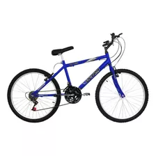 Bike Aro 24 Câmbio 18 Marchas V-brakes Mtb Ultrabikes Azul