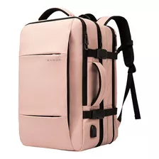 Mochila Urbana, Bange, Bg1908, Color Rosado, Expandible 37l Color Rosa Diseño De La Tela Liso