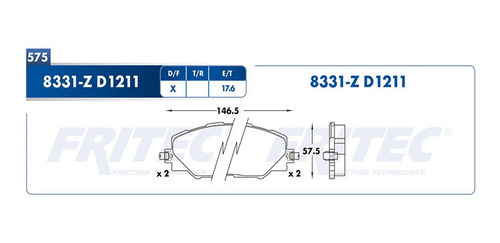 Balatas Delanteras Tc 2012 Fritec 2.5l Scion Foto 2